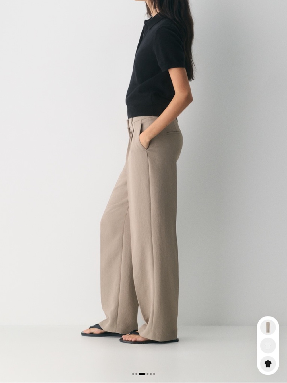 Aritzia low rise the effortless pant - Picture 3 of 11